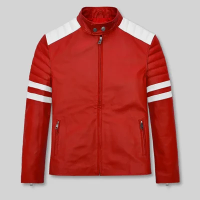 Fight Club Cult Classic Red Leather Jacket