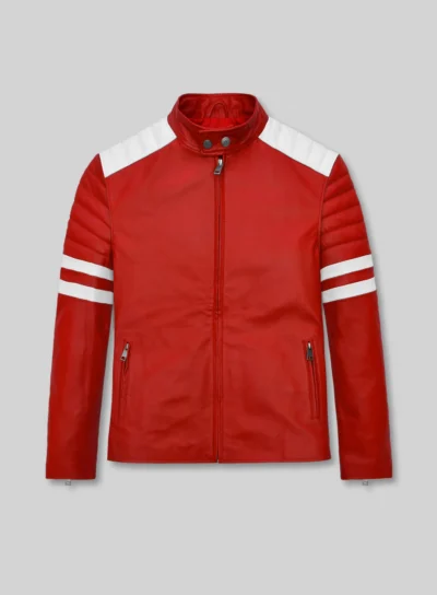 Fight Club Cult Classic Red Leather Jacket