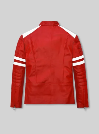 Fight Club Cult Classic Red Leather Jacket