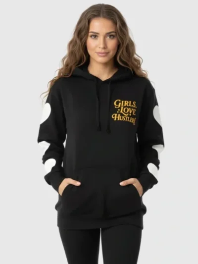 Girls Love Hustlers Graphic Hoodie