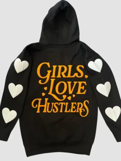 Girls Love Hustlers Graphic Hoodie