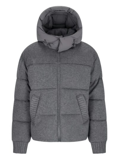 Grey Griffen Hooded Padded Jacket