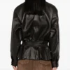 Hazel Chic Peplum Leather Jacket