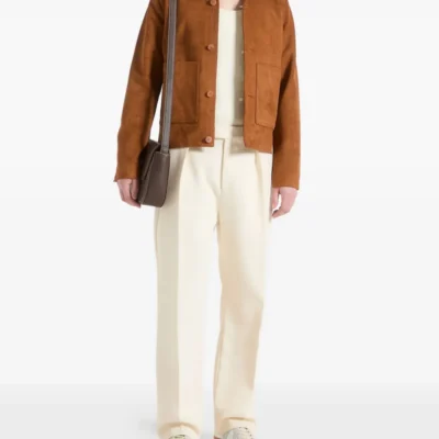 Heritage Revere-Collar Suede Jacket