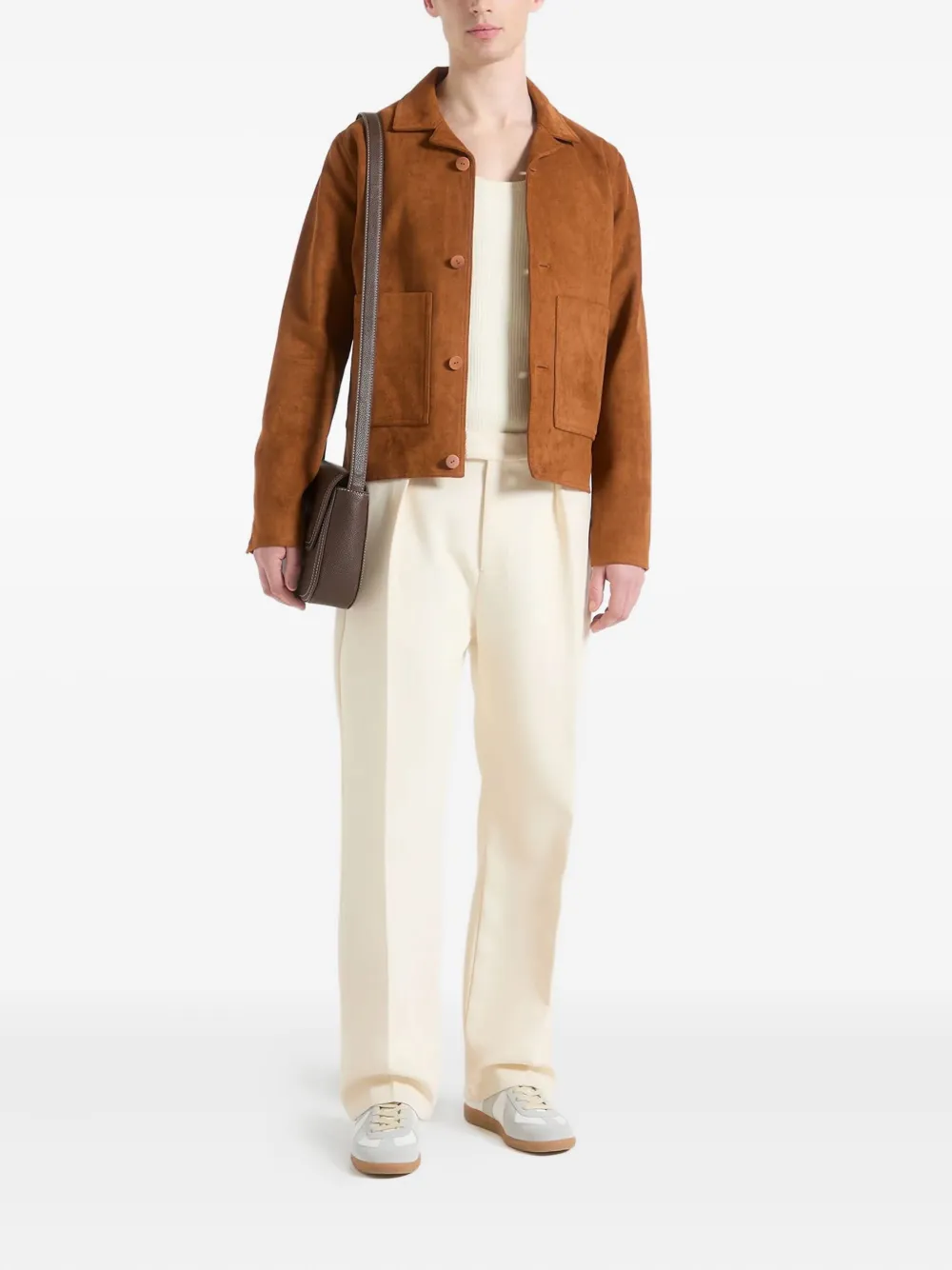 Heritage Revere-Collar Suede Jacket