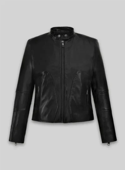 Hollywood Action Carrie-Anne Moss Leather Jacket