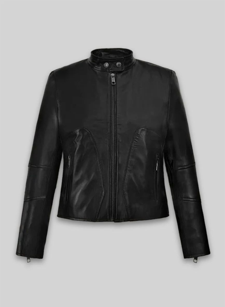 Hollywood Action Carrie-Anne Moss Leather Jacket