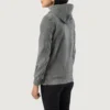 Hooded Pullover Jacket Zest Grey Suede