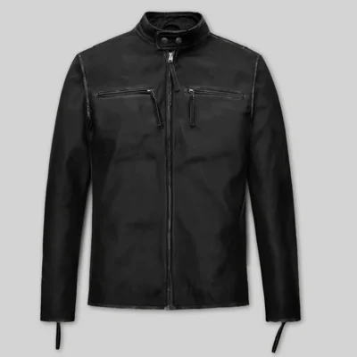 Iconic Bradley Cooper Burnt Leather Jacket for Men