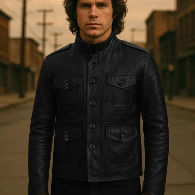 Iconic Jim Morrison Classic Leather Jacket