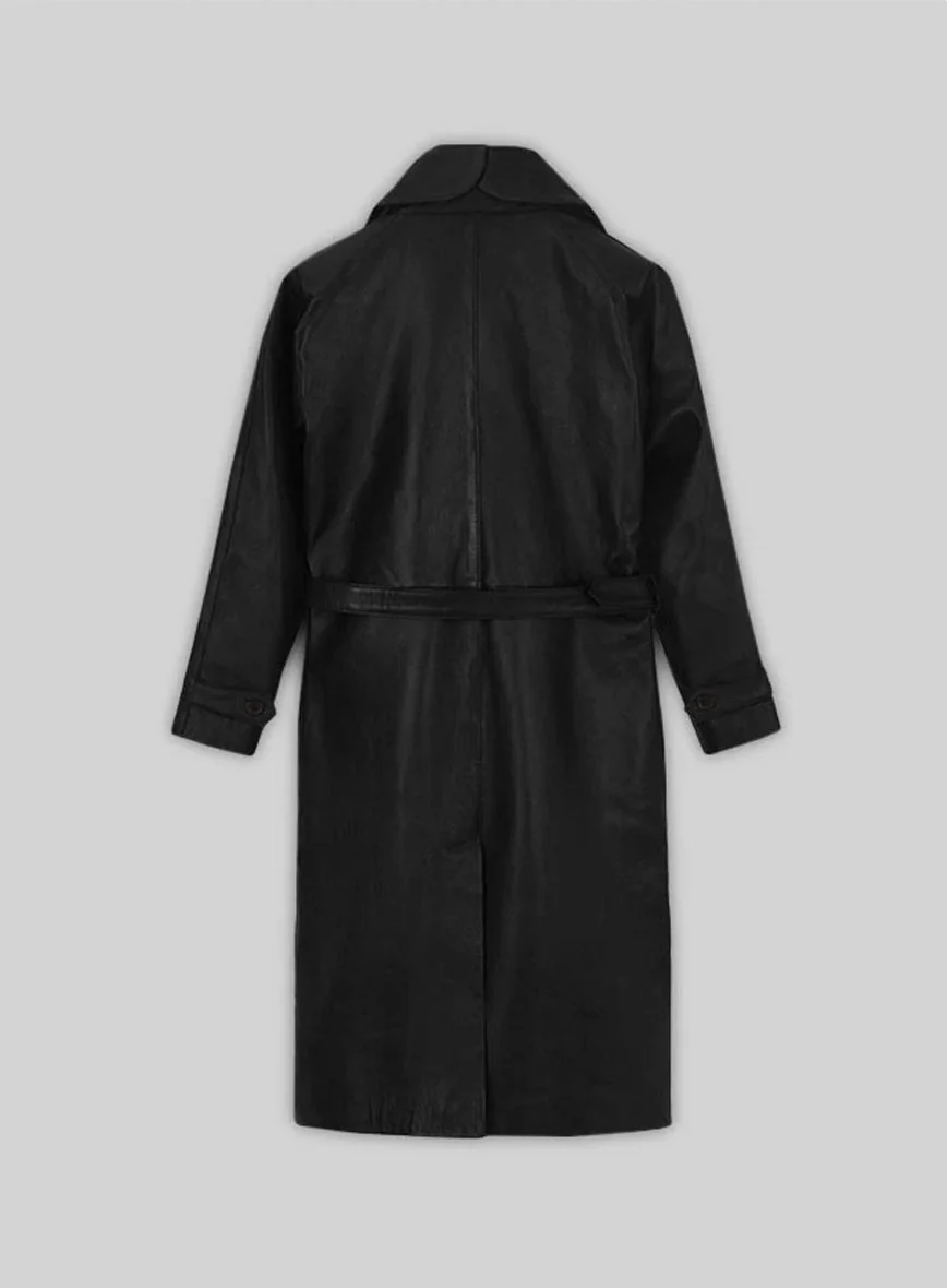 Katherine Waterston Movie Leather Coat