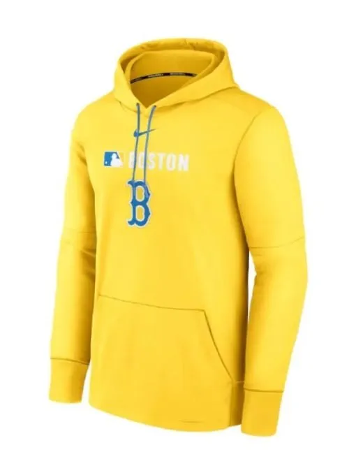 Men's 2025 Boston Red Sox Nike Green Hoodie yellow