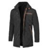 Men’s Black Padded Polyester Winter Jacket