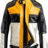 Men’s Retro Cafe Racer Leather Jacket