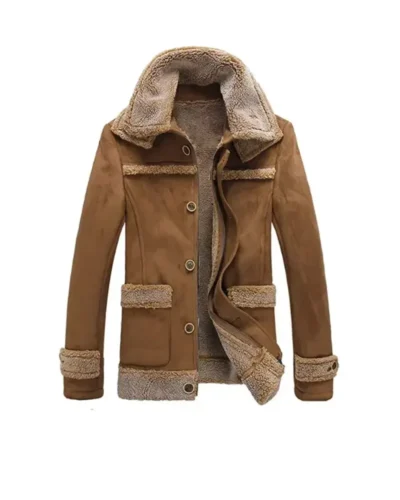 Men’s Thermal Faux Leather Insulated Jacket