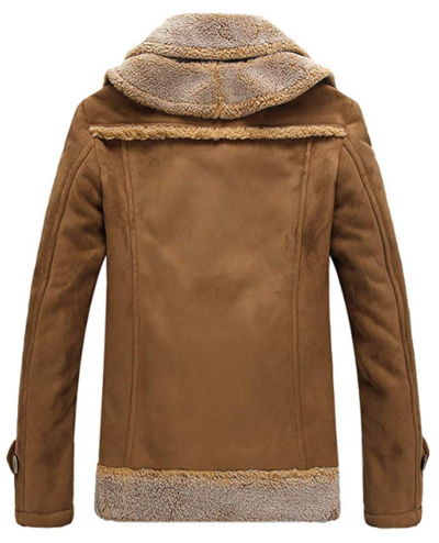 Men’s Thermal Faux Leather Insulated Jacket