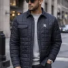 NY Yankees Navy Blue Full Snap Shirt Jacket