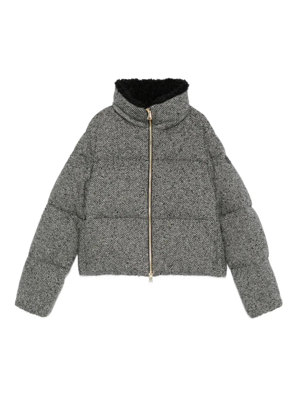 Nova Grey Zip-Up Bomber Jacket