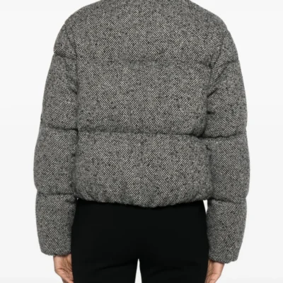 Nova Grey Zip-Up Bomber Jacket