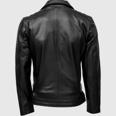 Nova Men’s Quilted Biker Leather Jacket