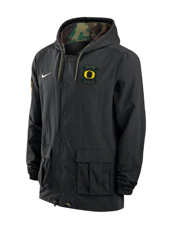 Oregon Ducks NCAA Salute Military Jacket