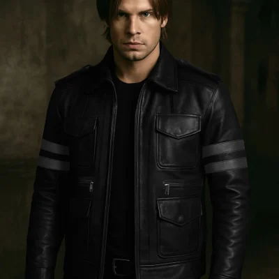Resident Evil Leon Kennedy Classic Leather Jacket