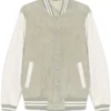 Sage Suede Bomber Jacket