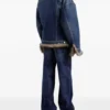 Statement Fur-Trimmed Denim Jacket