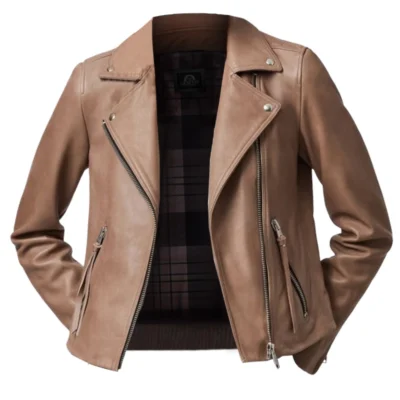 Stylish Emily Leather Biker Jacket for Women