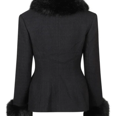 Timeless Fur-Edged Tweed Jacket