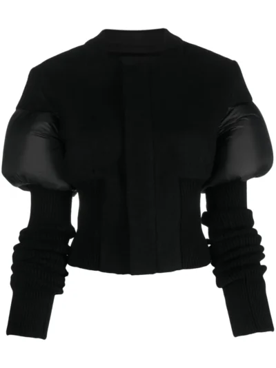 Urban Noir Cropped Panelled Jacket