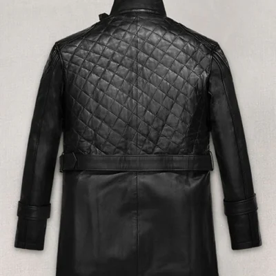 Victoria Beckham Luxe Leather Trench Coat for Women