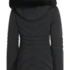 Women's Black Fur Hooded Puffer Jacket