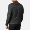 Youngster Black Distressed Leather Jacket