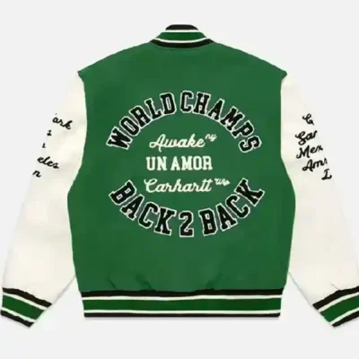 arhartt WIP x Awake NY Green Varsity Jacket