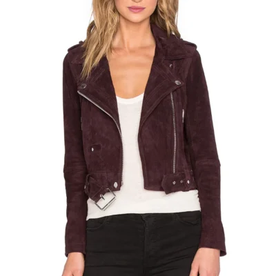 ashley-benson-brown-suede-jacket