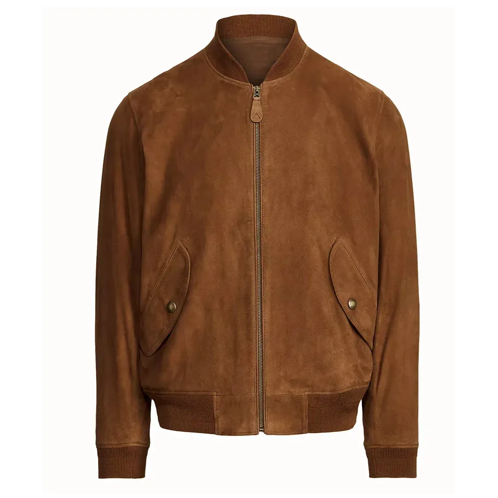 brown-suede-bomber-jacket full