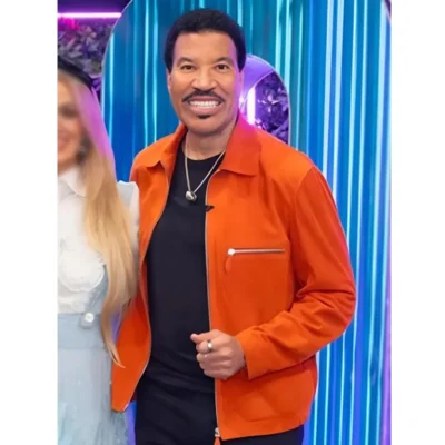 lionel-richie-american-idol-orange-suede-jacket