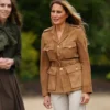 melania-trump-brown-suede-leather-jacket