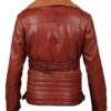 Blingsoul Women’s Edgy Asymmetrical Leather Jacket