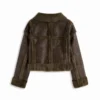 Alpine Faux Shearling Collar Oversized Jacket