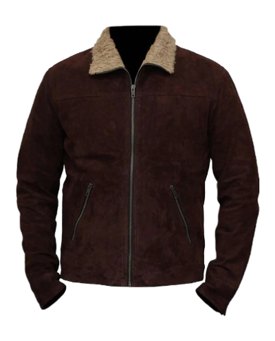 Andrew Mens Walking Dead Suede Leather Jacket