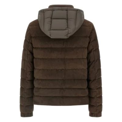Arneb Puffer Quilted Suede Jacket