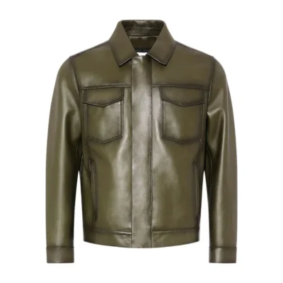 Auréa Structured Pocket Leather Jacket