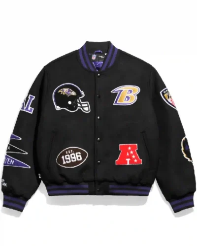 Black Bomber Baltimore Ravens Jacket