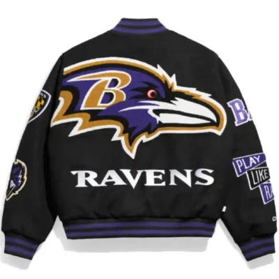 Black Bomber Baltimore Ravens Jacket