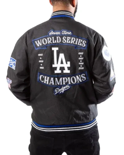 Black Los Angeles Dodgers Championship Jacket
