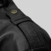 Black Nova Genuine Leather Biker Jacket