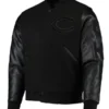 Black Varsity Jacket Chicago Bears Logo