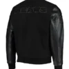 Black Varsity Jacket Chicago Bears Logo